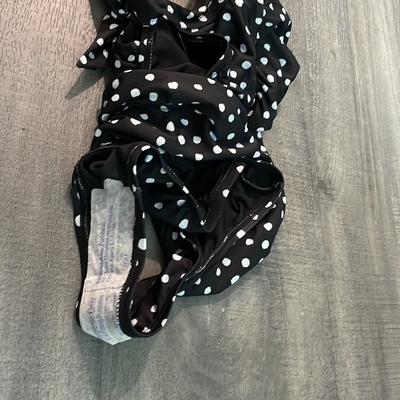 Modcloth retro black and white Polkadot One-Piece Swimsuit Monokini - Picture 10 of 10
